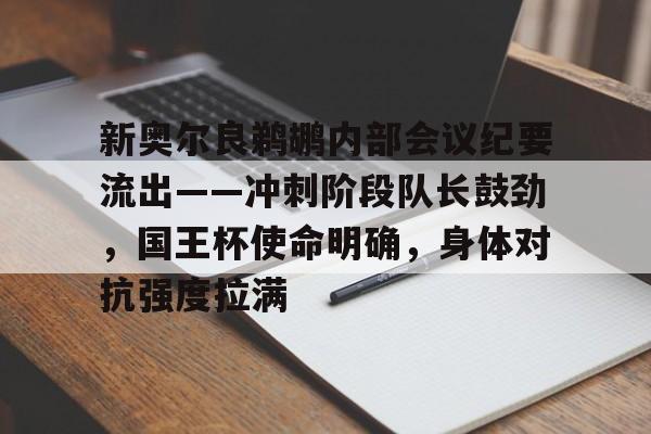 lol比赛回放-新奥尔良鹈鹕内部会议纪要流出——冲刺阶段队长鼓劲,国王杯使命明确,身体对抗强度拉满的简单介绍